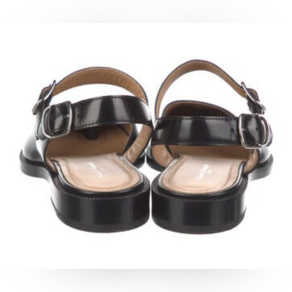 Maison Martin Margiela Black Leather Tabi Loafers, Size 38 - Picture 2 of 6